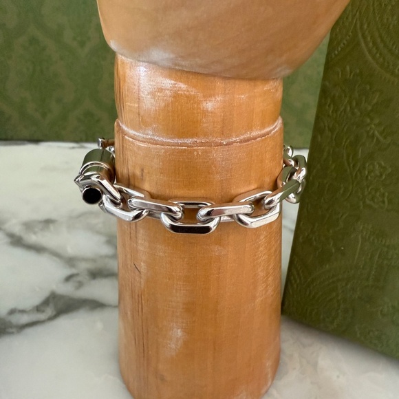 Gucci 773841 Jackie 1961 Chain Bracelet in Silver-toned Brass, Size Small - Picture 5 of 13